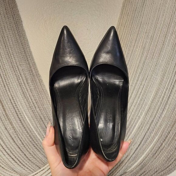 Zoe Wittner Design "The Lover" Chunky Bock Leather Heels Sz 37 (US-6.5) - Picture 6 of 10